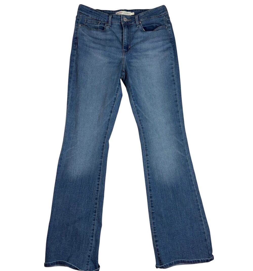 LEVI WOMEN'S STRAUSS SIGNATURE MIDE-RISE BOOTCUT SIZE 6